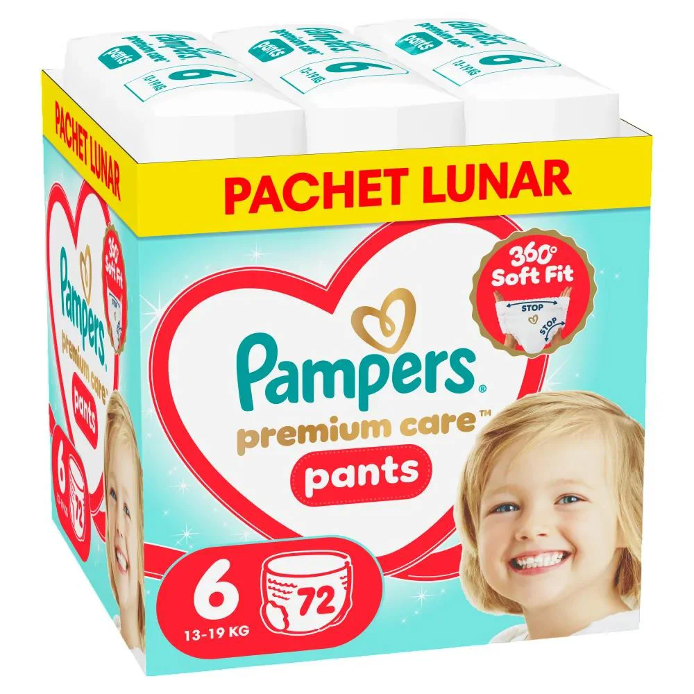 image for Трусики-подгузники Pampers Premium Care Pants 6 XXL Box (15+ кг), 72 шт. foto