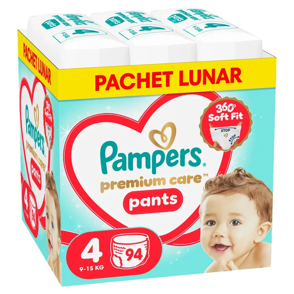 image for Трусики-подгузники Pampers Premium Care Pants 4 XXL Box (9-15 кг), 94 шт. foto