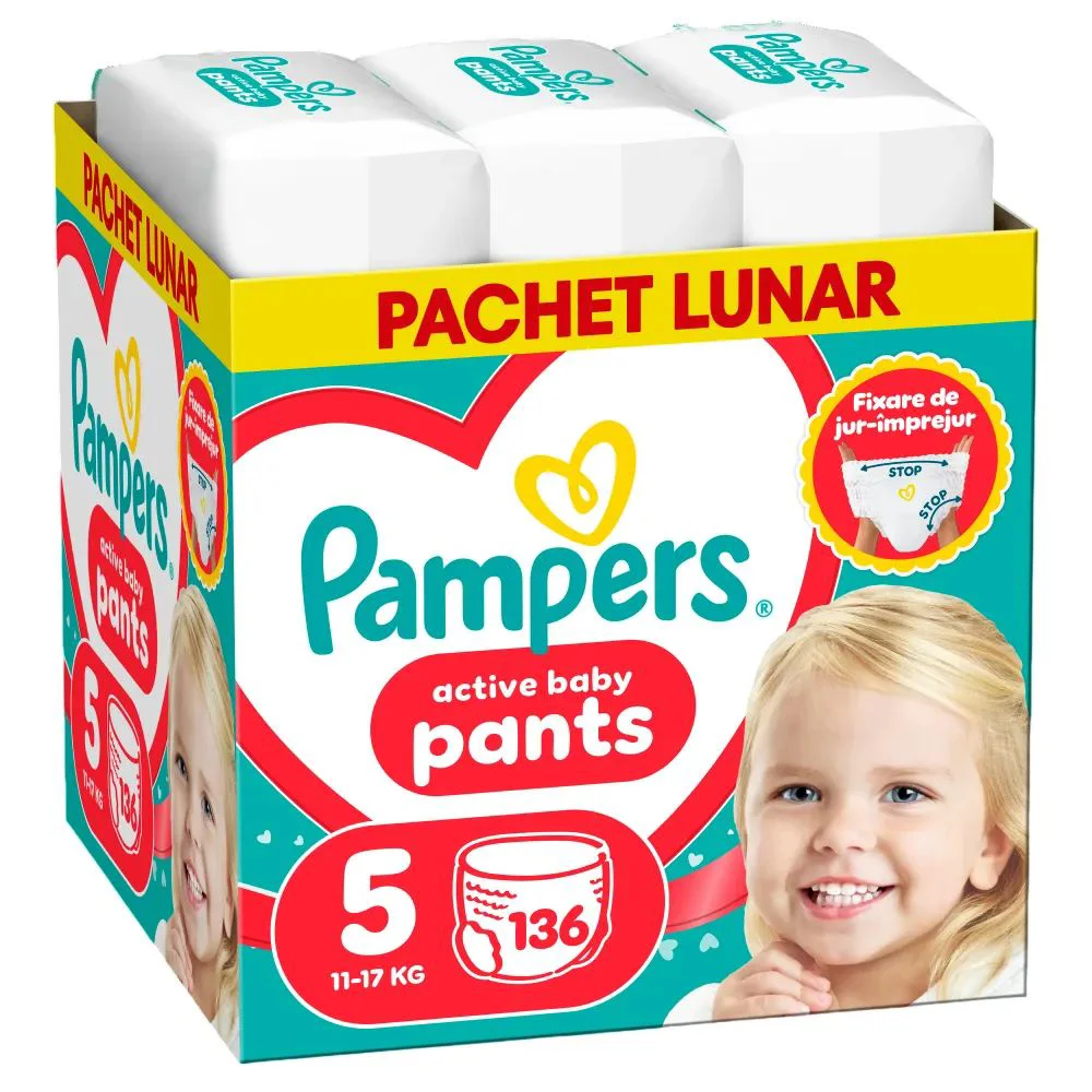 image for Chilotei Pampers Pants Unisex 5 XXL Box (11-18 kg), 136 buc. foto
