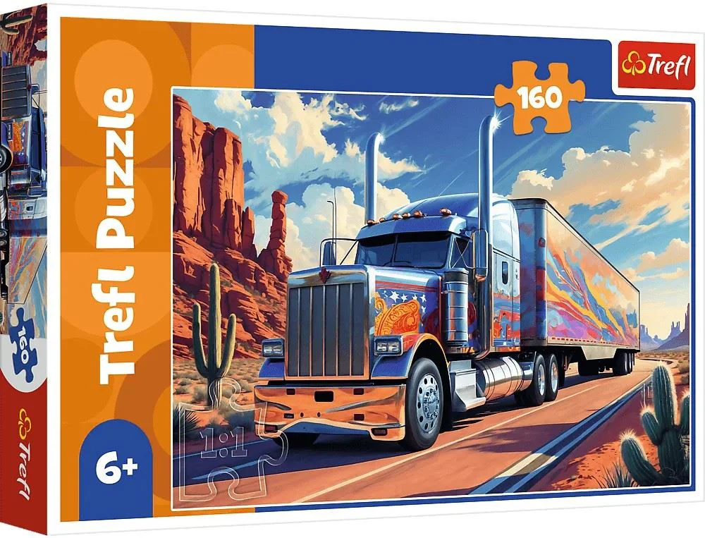 image for Puzzle Trefl Camionul pe drum, 160 el. foto