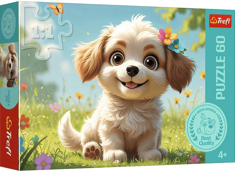 image for Puzzle Trefl Sa fii un catelus!, 60 el. foto
