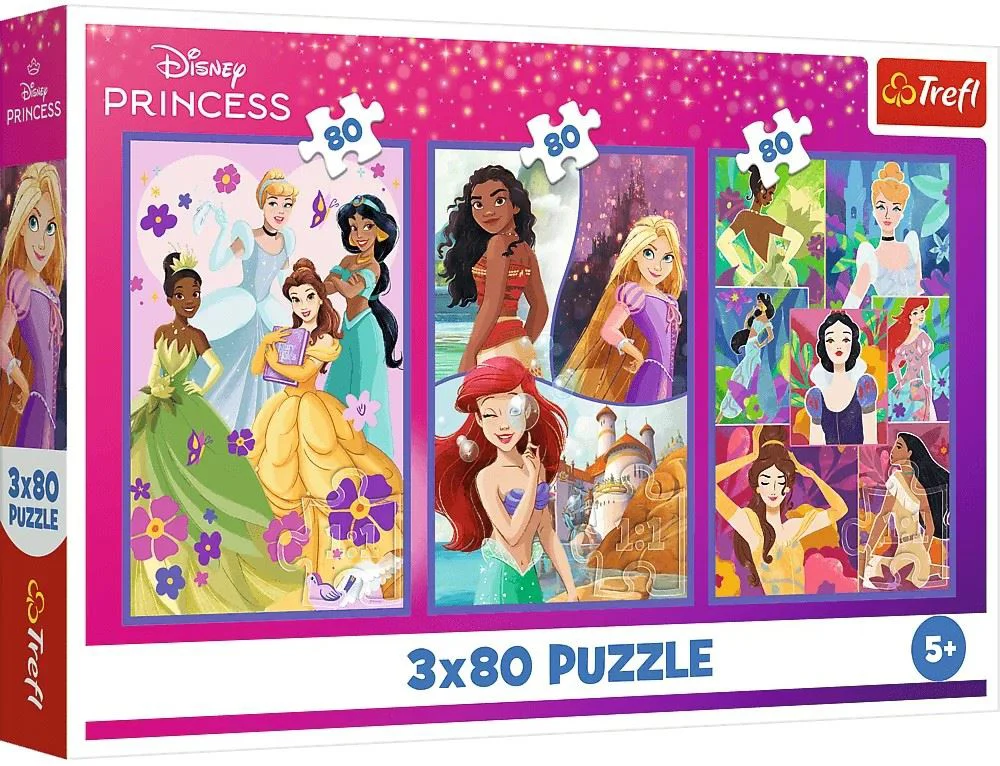 Puzzle Trefl Princesses Friends, 3x80 el. foto