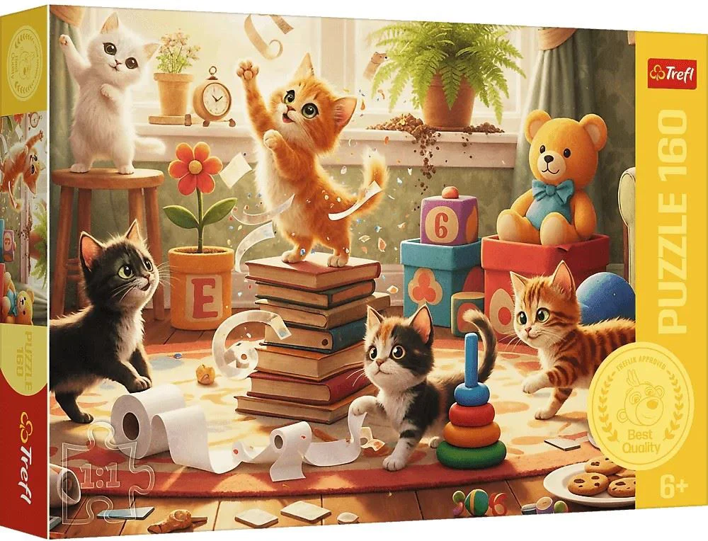 image for Puzzle Trefl Poznele pisicutelor, 160 el. foto