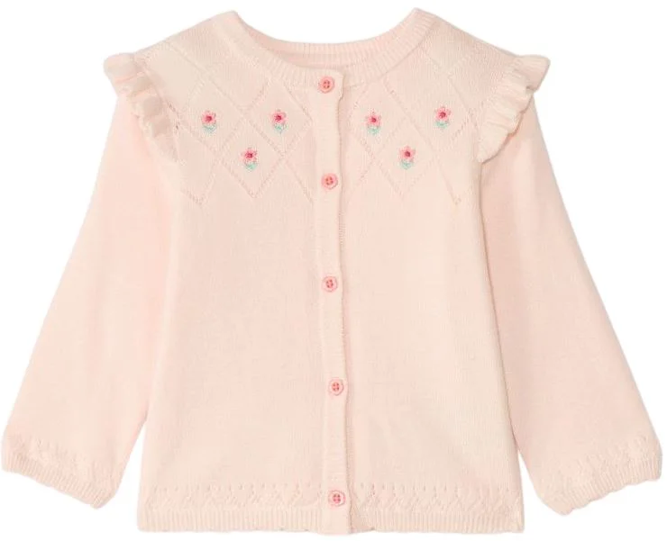 image for Orchestra Cardigan tricotat cu broderie Pink foto