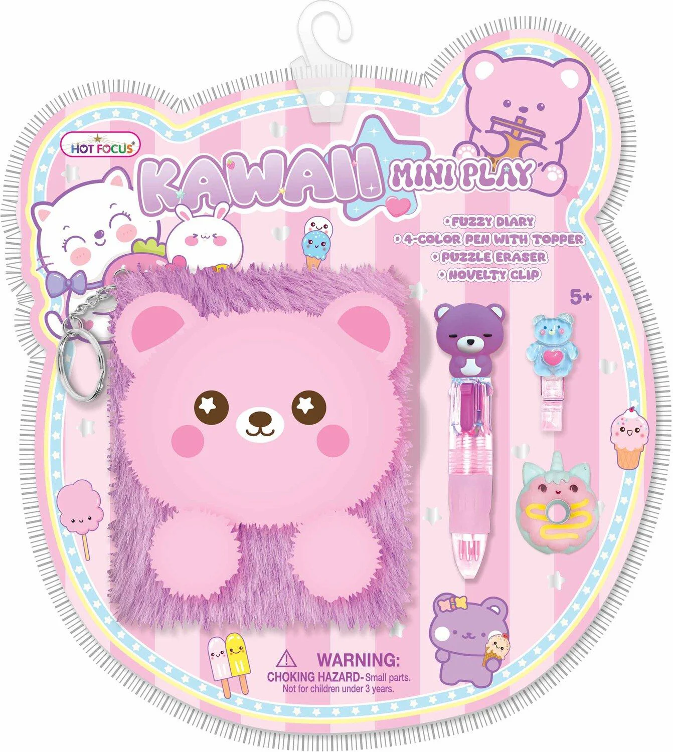 image for Набор для творчества с блокнотом Hot Focus Kawaii Mini Play Critters foto