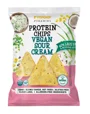 Chipsuri cu proteina Vegan Popcrop Sour Cream, 60 g foto