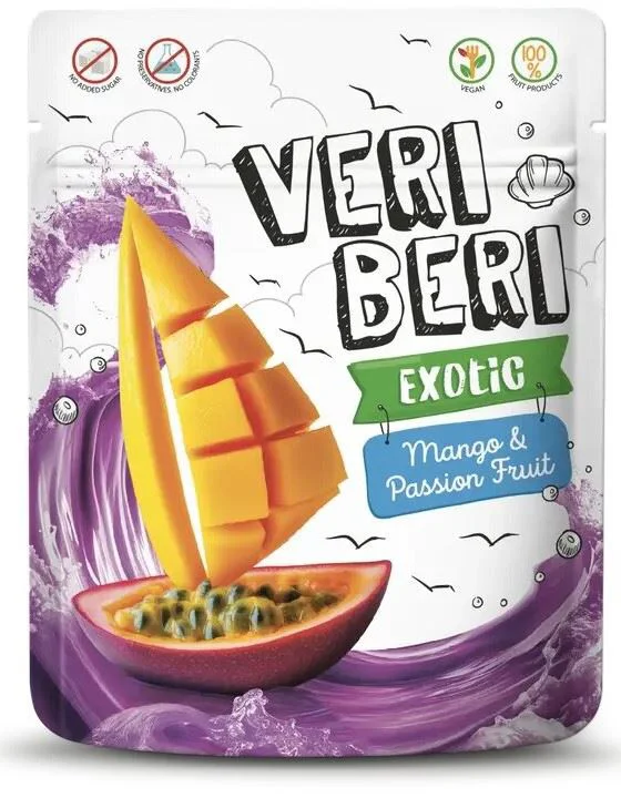 image for Фруктовые жевательные полоски Veri Beri Exotic с манго и фруктом пассифлоры, 50 г foto