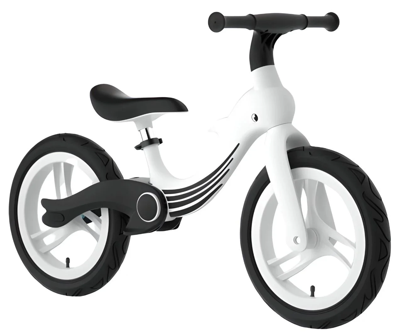 Bicicleta fara pedale pliabila 4Play Dolphin Black-White foto