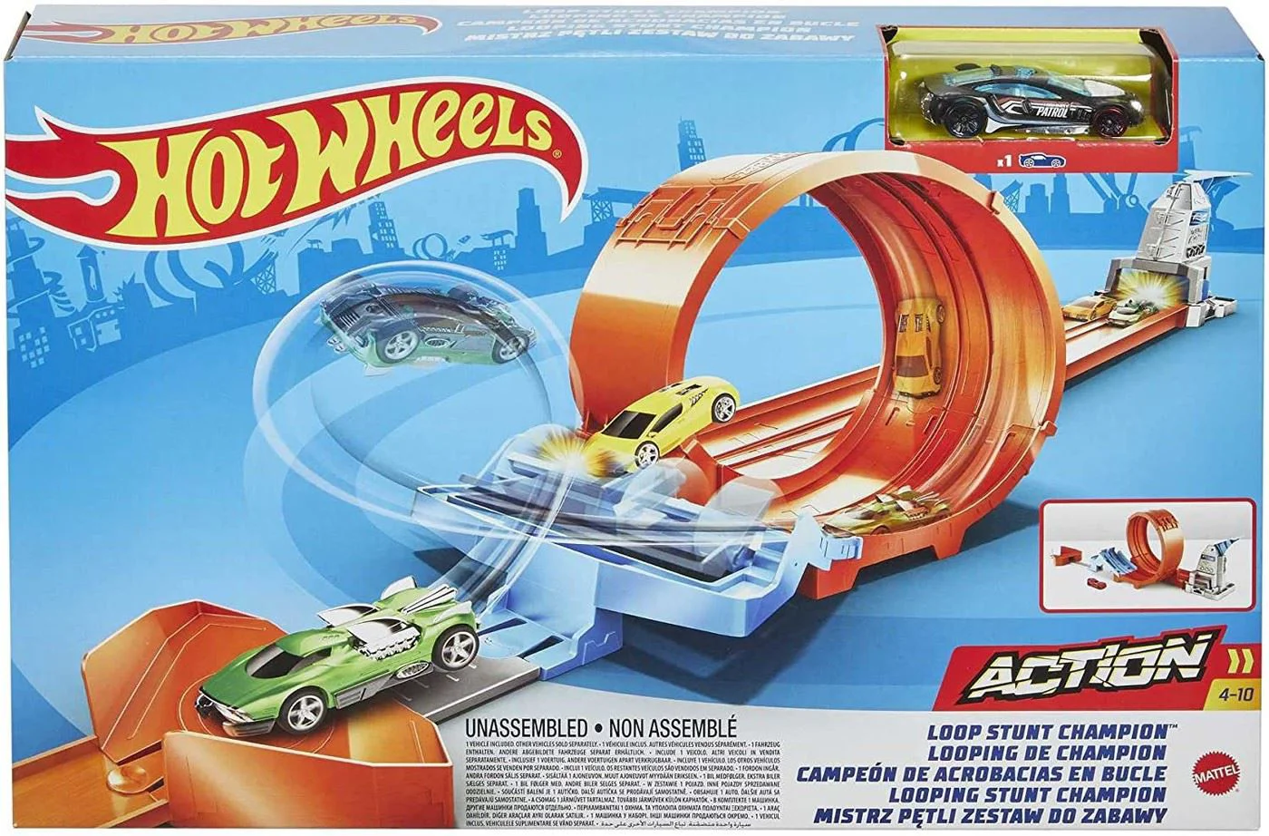 image for Set de joaca Hot Wheels Track Campionul cascadoriilor foto