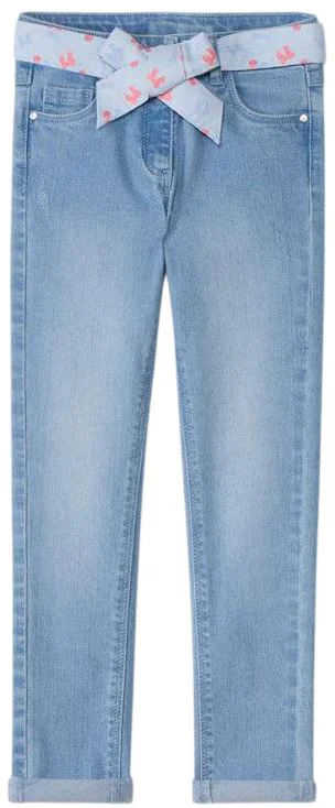 Orchestra Blugi skinny cu centura Light Blue foto
