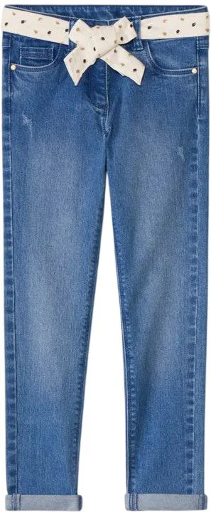 Orchestra Blugi skinny cu centura Dark Blue foto