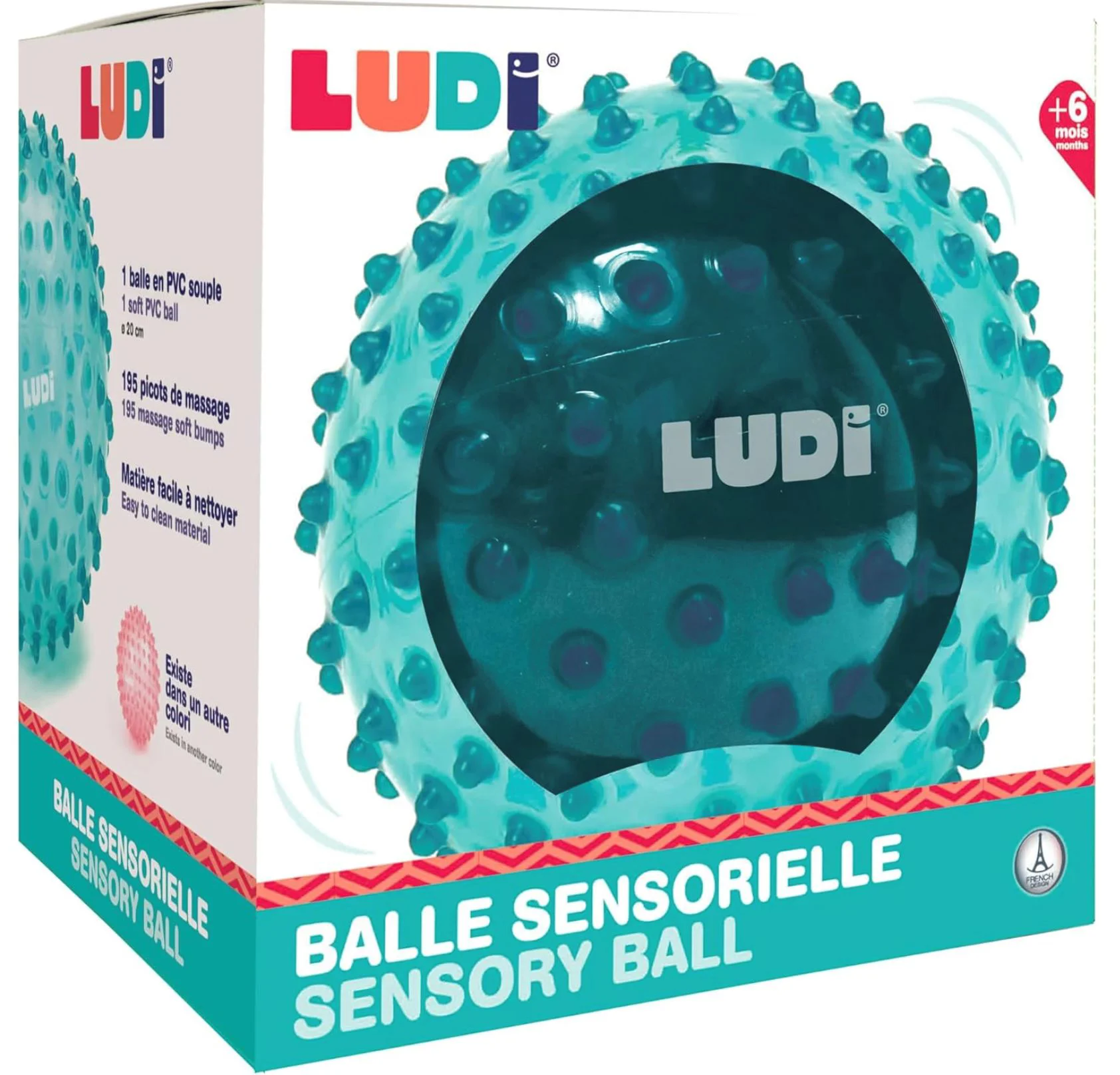 image for Сенсорная игрушка Ludi Мяч Синий foto