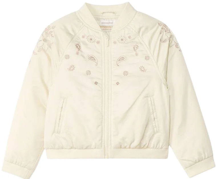image for Orchestra Bomber satinat cu broderie Beige foto