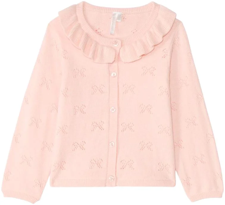 image for Orchestra Cardigan tricotat ajurat Pink foto