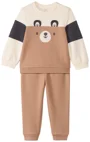 Orchestra Set 2 piese Brown Teddy - hanorac si pantaloni foto