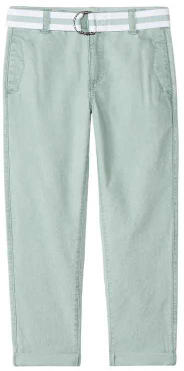 Orchestra Pantaloni drepti cu centura Green foto