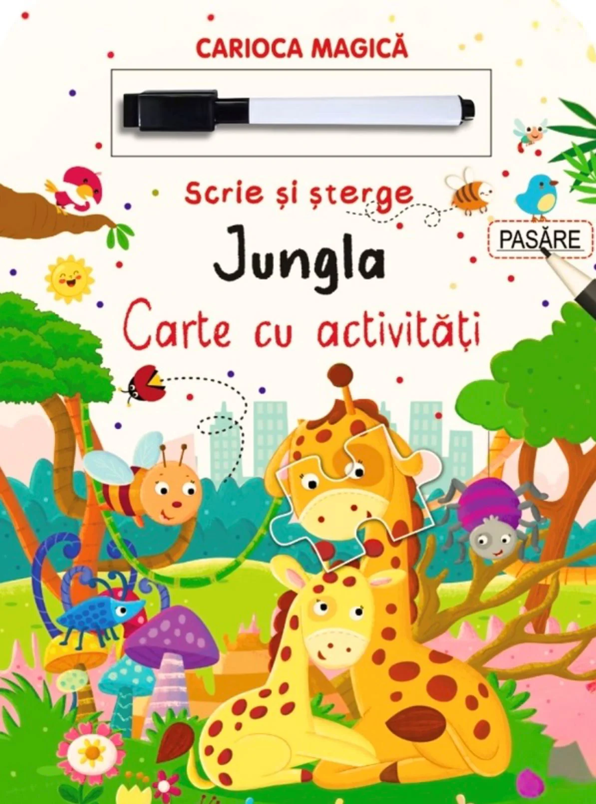 Книга с заданиями Essa Toys Пиши и стирай, Джунгли foto