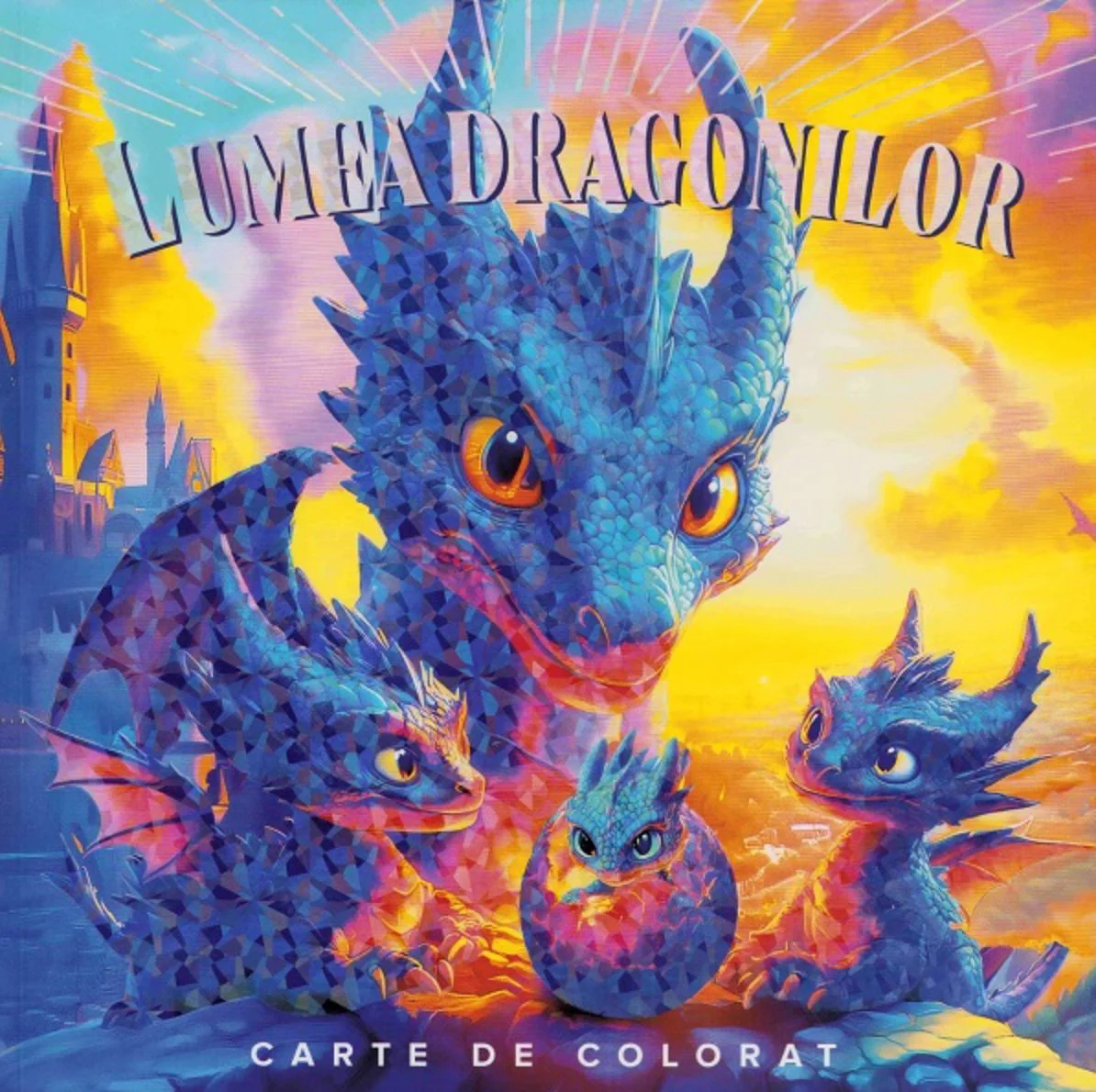 image for Carte de colorat Essa Toys Lumea dragonilor foto