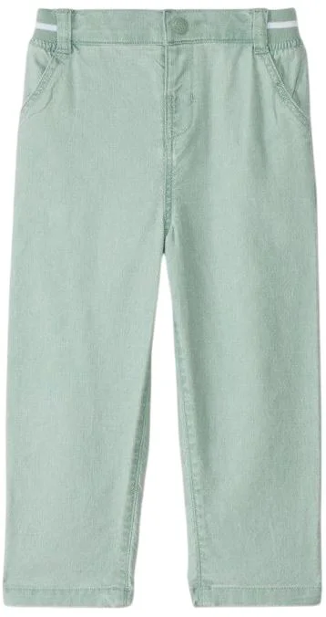 Orchestra Pantaloni drepti cu talie elastica Green foto