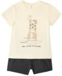 Orchestra Set 2 piese Giraffe - tricou si pantaloni scurti foto
