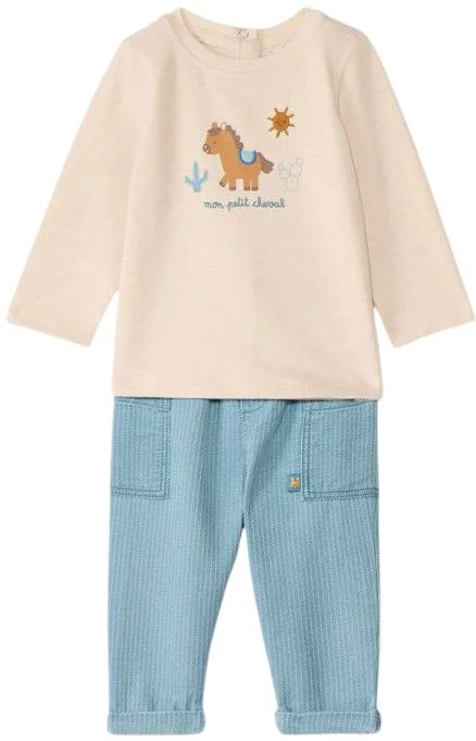 image for Orchestra Set 2 piese My Little Horse - bluza cu maneca lunga si pantaloni foto