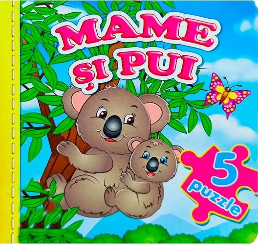 image for Cartea puzzle - Mame si pui foto