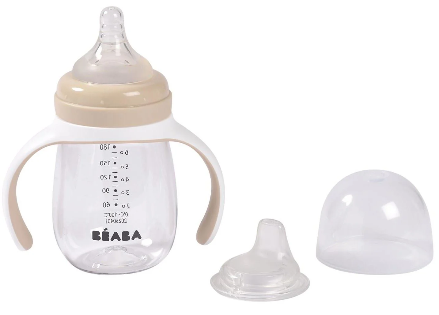image for Biberon de invatare 2 in 1 din tritan Beaba Clay, 210 ml foto