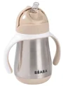 Cana cu pai din inox Beaba Clay, 250 ml foto