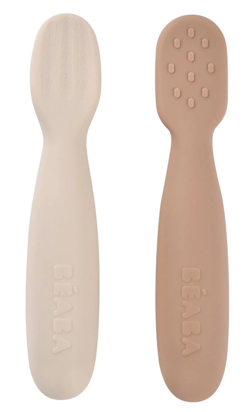 image for Набор из 2 силиконовых ложек для прикорма Beaba Praline / Clay foto