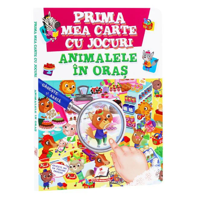 image for Prima mea carte cu autocolante: Animale in oras foto