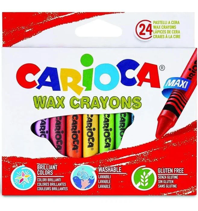 Восковые мелки Carioca Maxi, 24 шт. foto