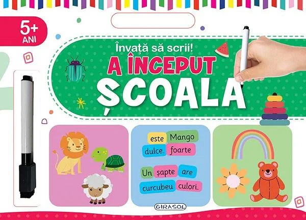 image for Carte reutilizabila cu pix magic: Invata sa scrii! A inceput scoala foto