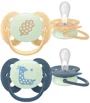 Suzete ortodontice de noapte Philips AVENT Ultra Soft Albastru-portocaliu (6-18 luni), 2 buc. foto