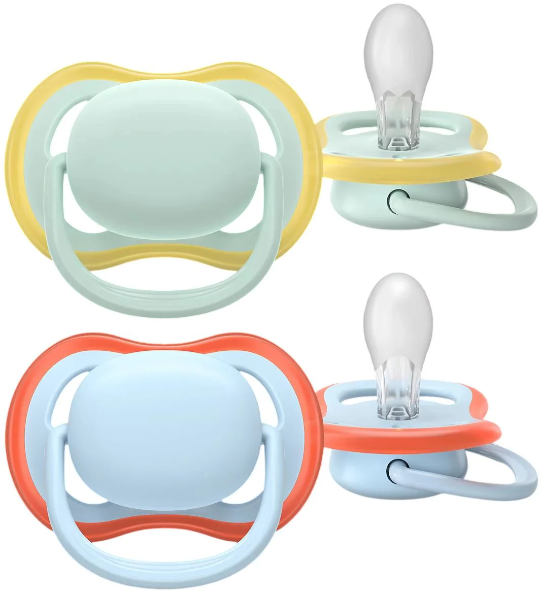 image for Suzete din silicon Philips Avent Ultra Air Verde-albastru (0-6 luni), 2 buc. foto
