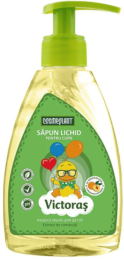image for Sapun lichid pentru copii cu aroma de caise Cosmeplant Victoras, 300 ml foto