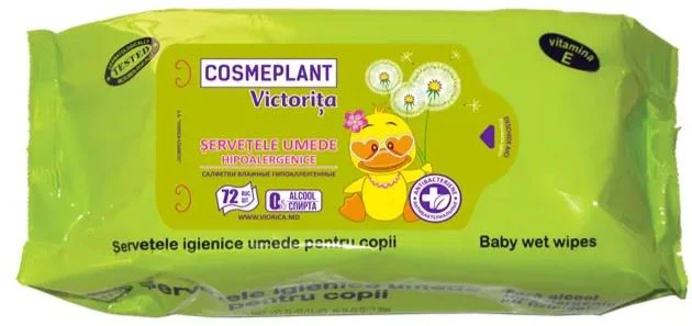 image for Детские влажные салфетки Cosmeplant Victorita, 72 шт. foto