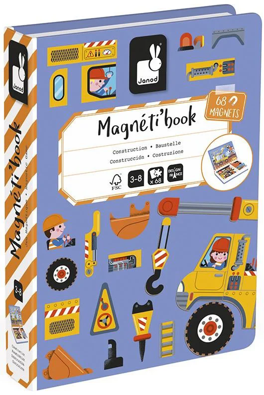 image for Магнитная книга Janod Строительная площадка foto