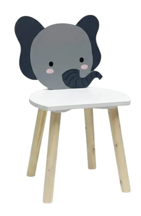 image for Scaunel din lemn pentru copii U-Grow Elephant foto