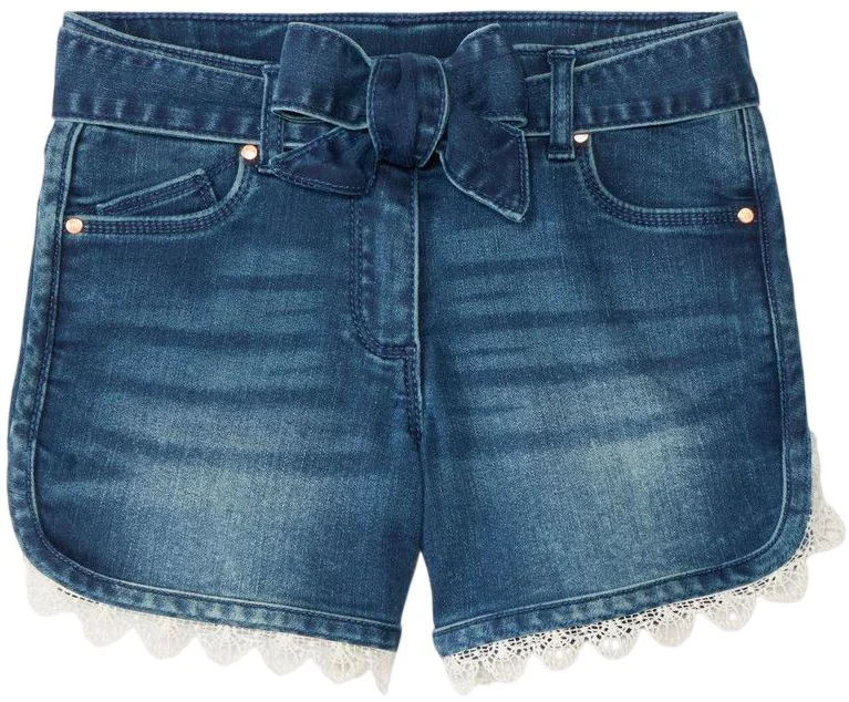 Orchestra Pantaloni scurti din denim cu broderie foto