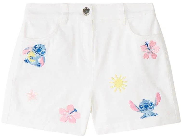 image for Orchestra Pantaloni scurti din denim cu imprimeu Stitch foto