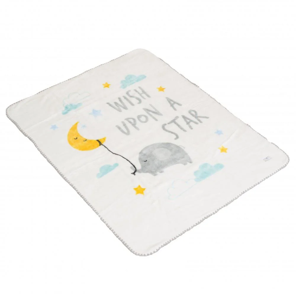 image for Детский плед Moni Softy Wish upon a Star White, 140 × 110 см foto
