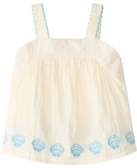 Orchestra Top peplum cu bretele Shell Desire foto