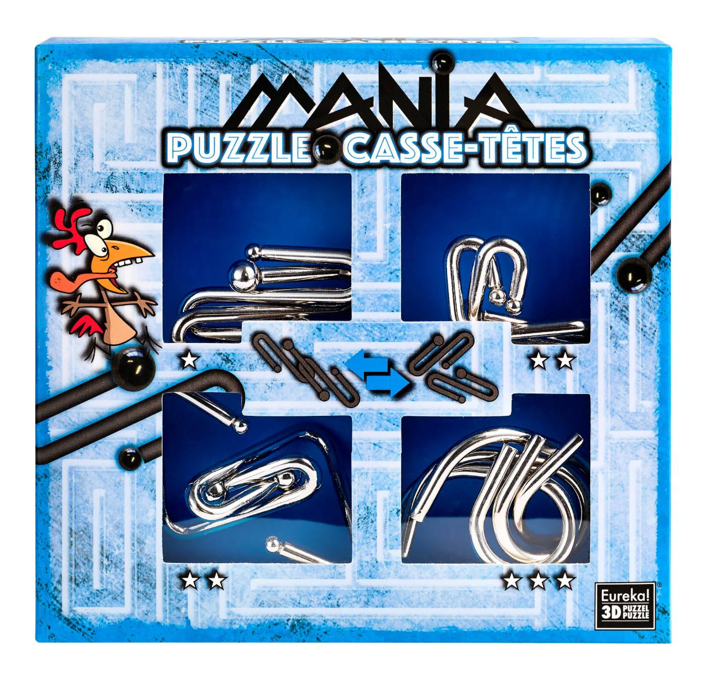 image for Puzzle metalic Eureka Mania Casse-tetes Albastru foto