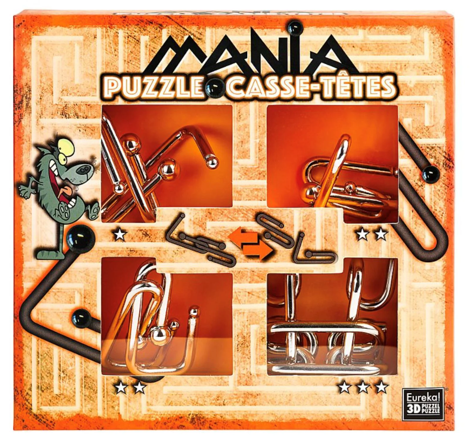 image for Механическая головоломка Eureka Mania Casse-têtes Оранжевый foto