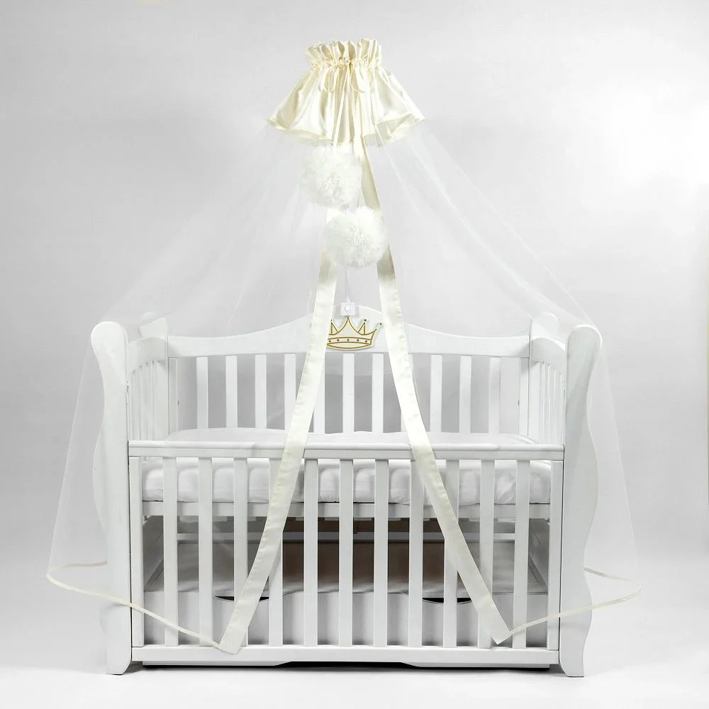 image for Балдахин PernaMea Premium Pompom с манжетой Ivory foto