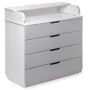 Пеленальный комод PernaMea HappyBaby Standard 800 Light Grey foto