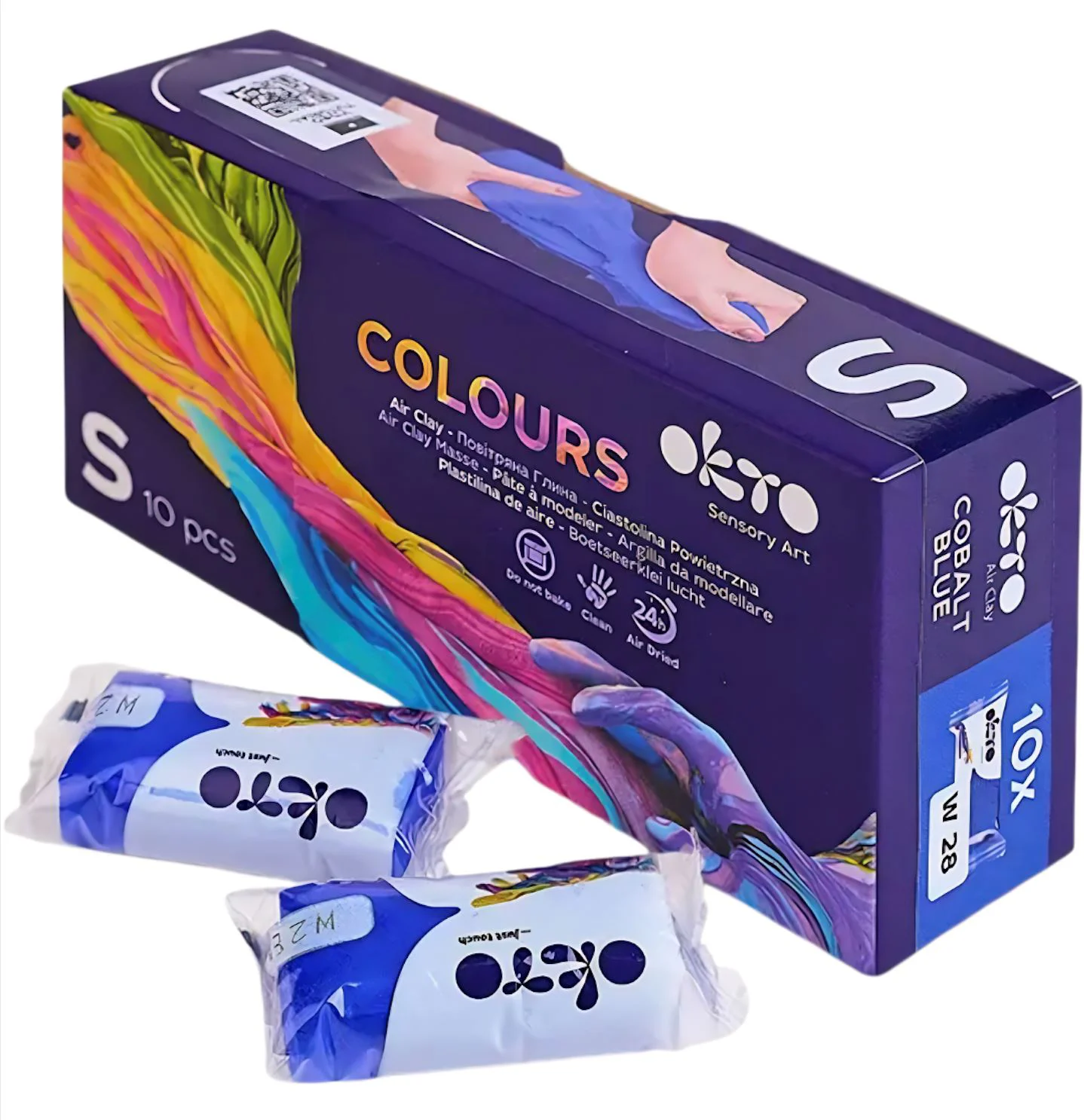 image for Воздушная глина Okto Colours Синий, 10 шт. foto