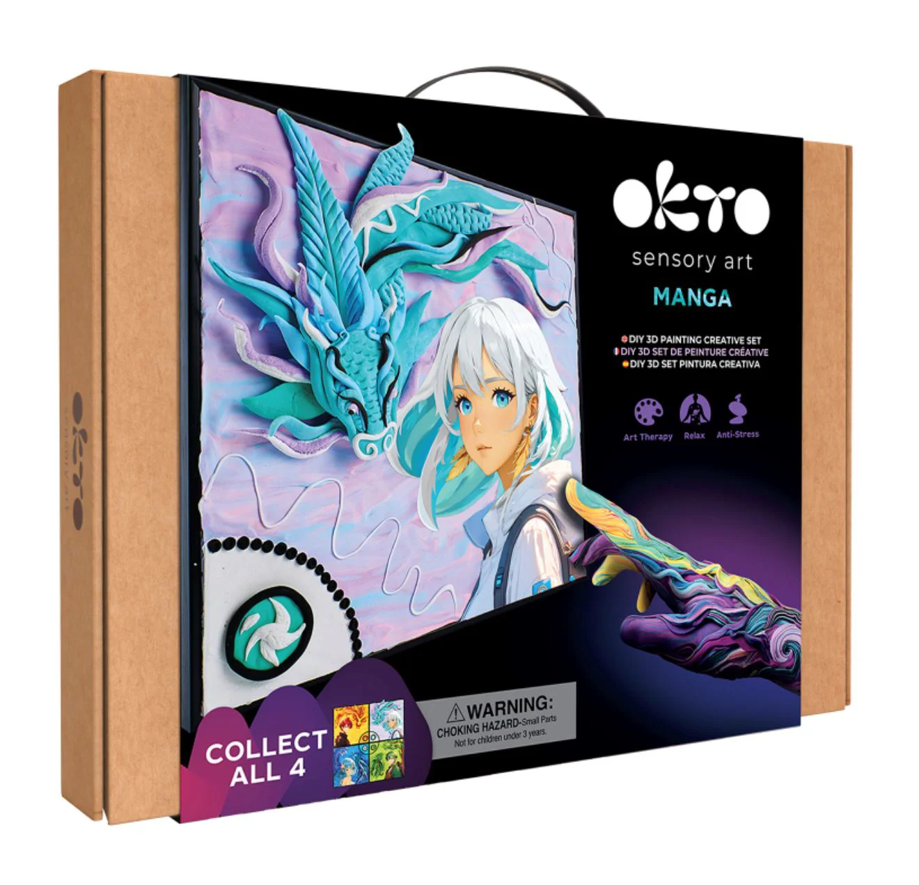 image for Набор для творчества Okto Air Clay Манга 29×29 см foto