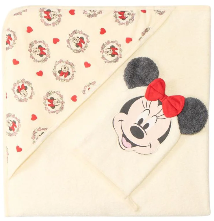 image for Orchestra Полотенце с капюшоном и варежка Minnie Mouse foto