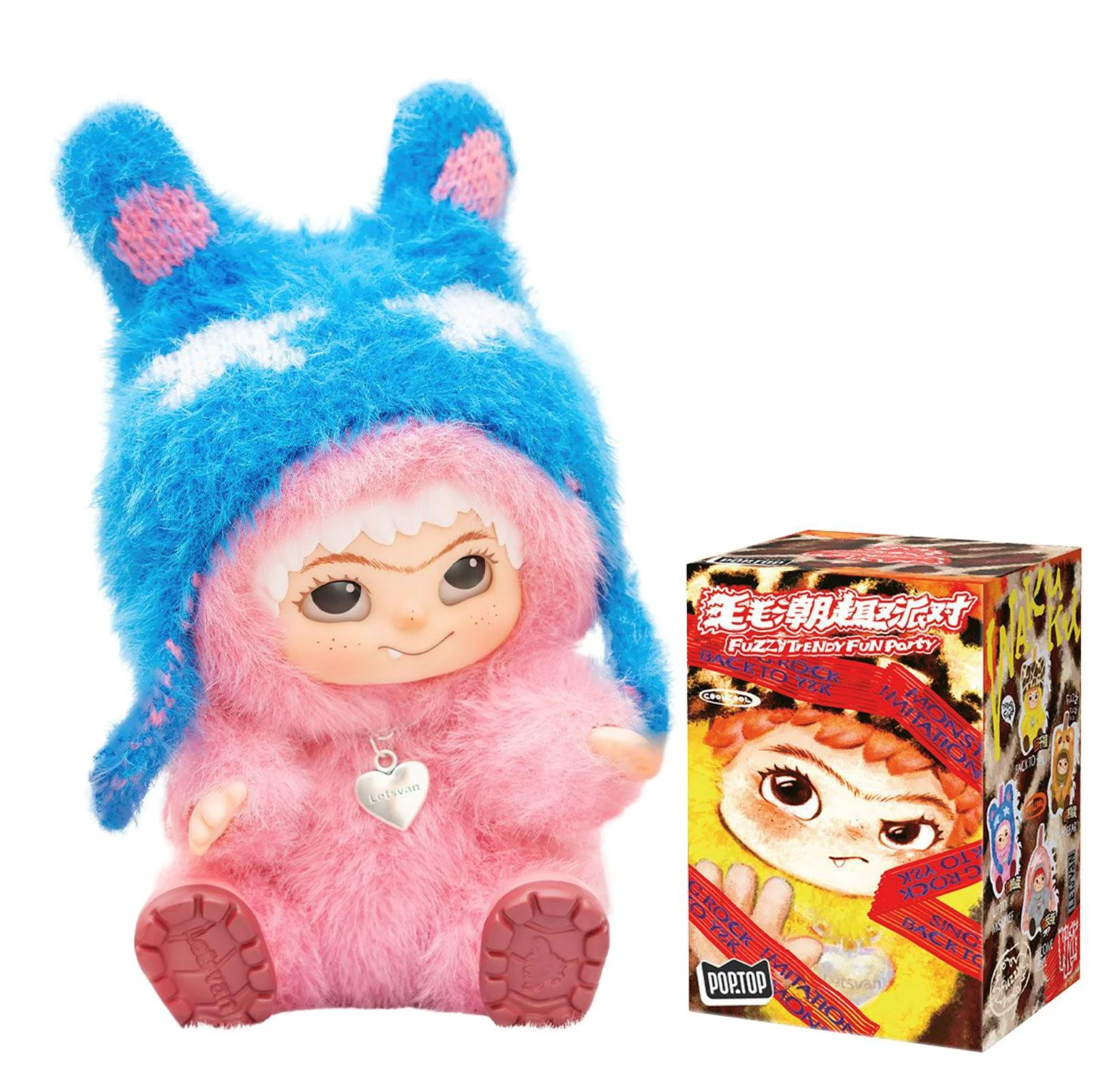image for Плюшевая игрушка-брелок Wakuku Fuzzy Trendy Fun Party, 17 см foto